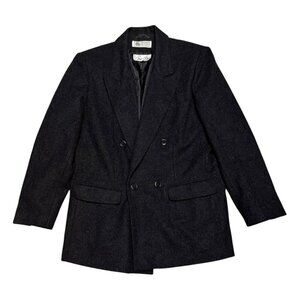 BILL BLASS Vintage PURE NEW WOOL Luxury Winter Business Casual Coat Womens 12